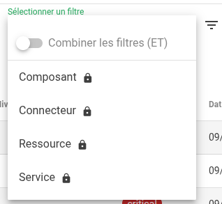 Sélecteur de filtre Sélecteur de filtre